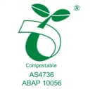 ABA AS4736 certification for industrial compostable packaging compliance standards