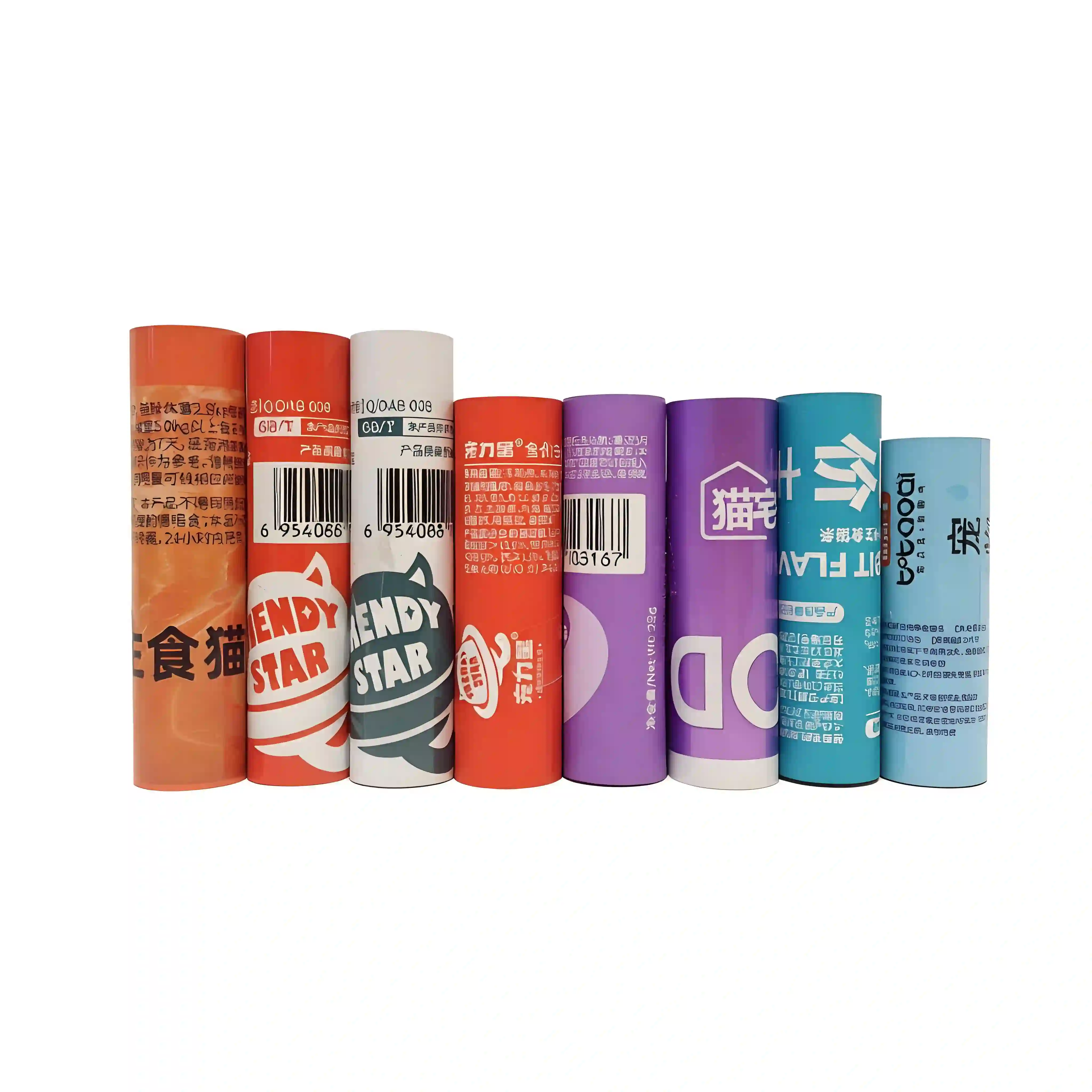 Custom roll film packaging material for automatic packaging machine applications